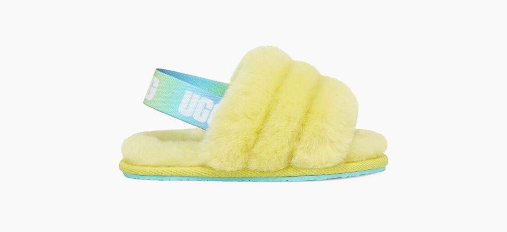 Ugg Slipper Toddlers - Ugg Fluff Yeah Toddler Yellow - 128VIQDGC